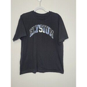 Elysium Shirt Mens Large Black Athletic Gym Pump Cover Lion shirt size large